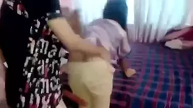 Desi college girl sucks cock and takes it from behind into XXX slit
