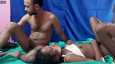 Two guys and a girl with blue stockings Bengali Sex xxx porn
