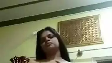Hungry for hubby's cock Desi nympho records XXX video posing nude