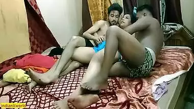 Indian Bhabhi Shared Sister With Us!! Best Hindi Hardcore Group Sex