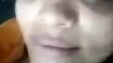 During video call Desi chick proves BF she lies naked in XXX bed