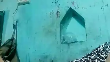 A horny desi lady shows her boobs and holes in an Indian bf