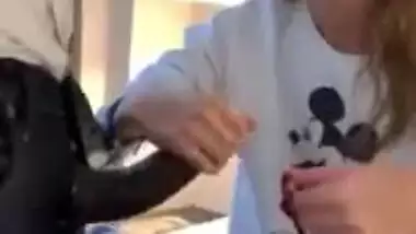 XXX Vacation in India! Hot blonde slut and two big cocks! White & Black