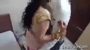 nila teacher in saree fucked by bf while frnd records mms