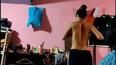 Desi Sis changing dress and Bro walks in and FK Part 2