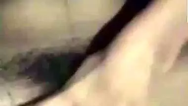 Indian fingering ex-girlfriend video call at night
