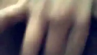 Beautiful Indian Cute Collage Girl Showing Boobs And Pussy & Fingering For Bf With Talk