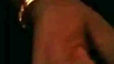 Boy is lying in bed filming Desi slut who bares her XXX tits for him