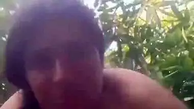 Big boob lady enjoys desi outdoor sex with a gardener
