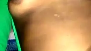 XXX lover touches Desi babe's boobs to show MMS video to whole world