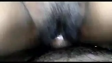 Indian Girl's Hairy & Sweaty Pussy Fucked With A Condom On