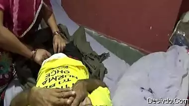 Bhabhi Forcing her sleeping Servant to fulfill her desires secret cam video part 1