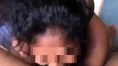Sexy malyali babe using her necklace as Cock ring then suck