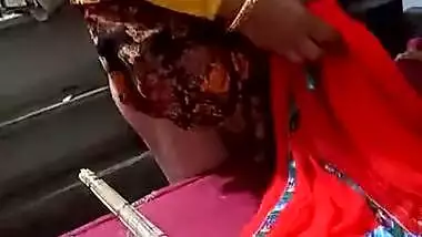 Tharki malik recording nude ass of maid during work