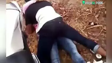 Cheating Desi wife caught moaning as she is fucked outdoor, mms sex leak