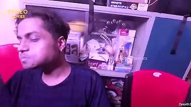 Bandit watches his Desi partner in crime fucking a woman on the bed