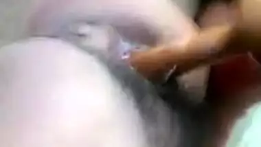 village legal age teenager beauty dildoing her sexually excited bawdy cleft with a chapati roller