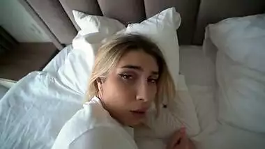 Step sister dreams of step brother's cock and has an orgasm as he cums inside