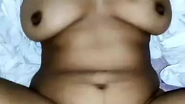 Panty slide pussy fucking of hot desi wife by husband