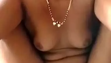 Village lady enjoys video call sex with her husband