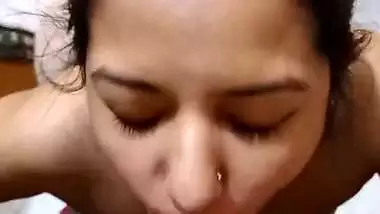 Beautiful TikTok girl blowjob and viral village sex