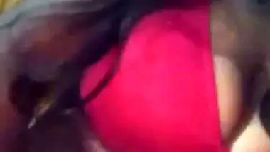 Village girl in bra fingers vaginal hole in standing