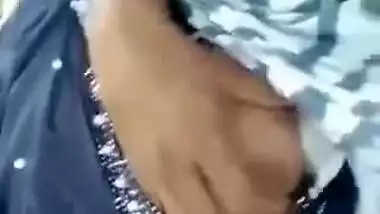 Bangla Hijabi girl getting her boob sucked by lover