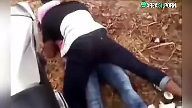 Cheating Desi wife caught moaning as she is fucked outdoor, mms sex leak