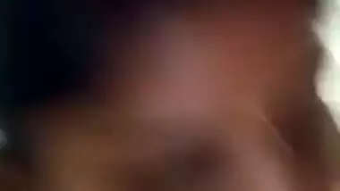 Fatty and naked Indian girl records special porn video for her man