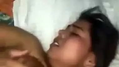 Hardcore sex of a 19-year-old girl with her nasty lover
