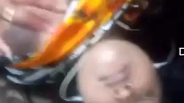 Kissable young woman pulls sari up and leaks natural tits in sex video