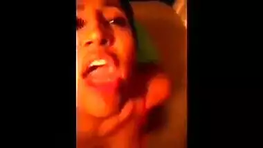 Indian teen swalling cum