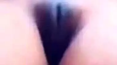 Desi girl entertains herself behind close door and online fans as well