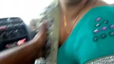 Horny Marwadi Milf Aunty Sucks Lover’s Cock In The Car