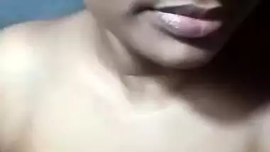 Bengali wife in bathroom shows nude body before bathing