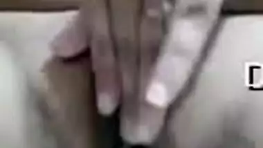 Self-isolated Indian girl has no choice but to play with pussy