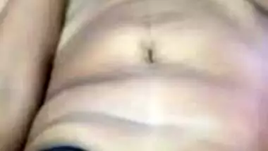 Horny Mumbai wife fucks her with Dildo, hubby gropes her tits & records