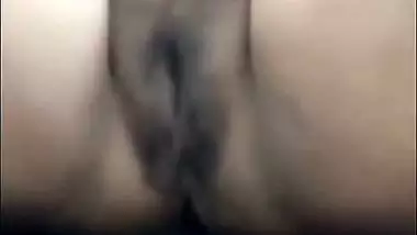 Busty milf strips and shows her hairy pussy in xxx MMS