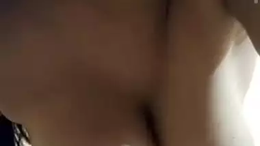Busty maal standing nude video making for lover