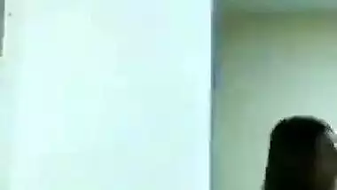 Amazing sexy shape call girl in hotel after fuck dressing recorded by BF