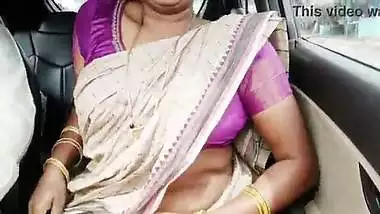 Indian aunty and son in law car long drive for sex. Telugu dirty talks.