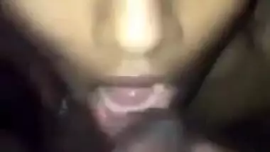 sucking cum