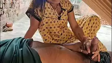 Horny village couple sex on rooftop with oral sex