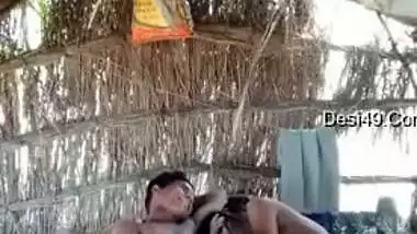 Cheating Indian wife outdoor sex with young office lover