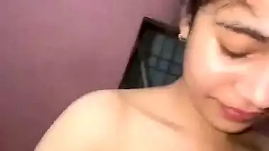 Hindi sexy bf of a girl putting a condom on a dick