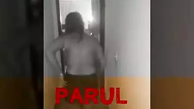 Two eccentric Desi students perform strip XXX show in the corridor