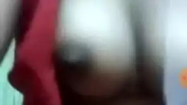 Desi Beautiful Girl Showing Her Boob on Imo video call-1