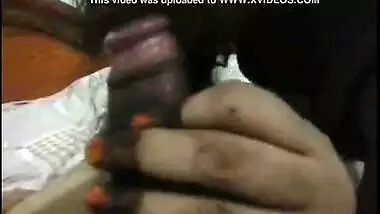 Sexually excited bhabhi with a hot big gazoo is pleasuring her husbands ally