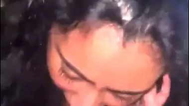 Hardcore Indian blowjob from an NRI girl to her black BF