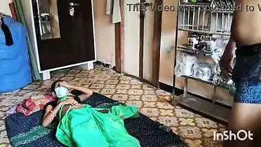 My village bhabhi Shivani in green saree.